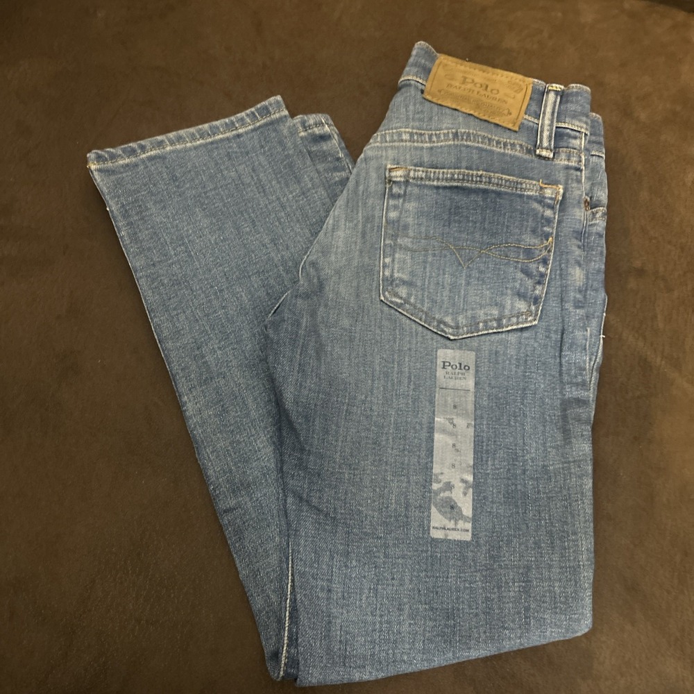 Polo Ralph Lauren Jeans Boys 8 Blue The Sullivan Slim Low Stretch Denim New